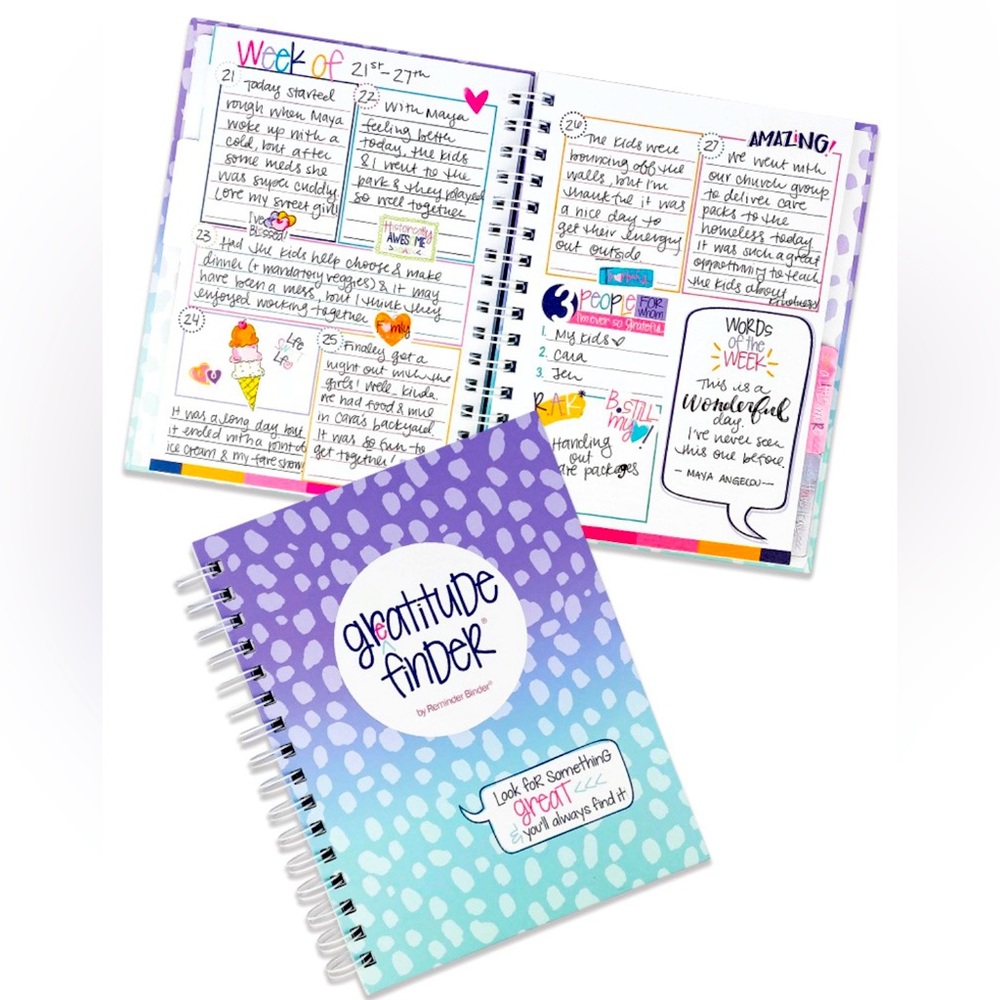 Faith-Based Gratitude Journal with Stickers Non-Dated 52-Week